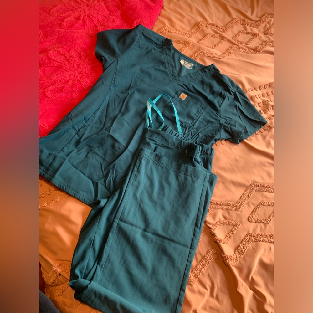Carhartt Teal Scrub Set